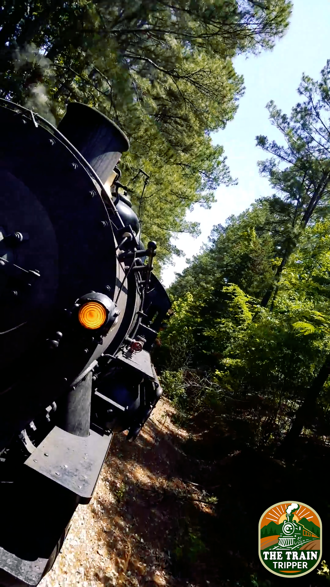Video: Rare #28 Steam Engine pulling backwards at the Texas State Railroad